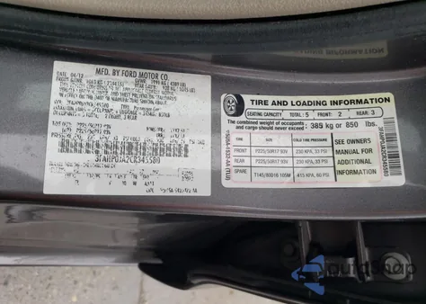 2012 Ford Fusion Sel from USA, damaged, VIN 3FAHP0JA2CR345580